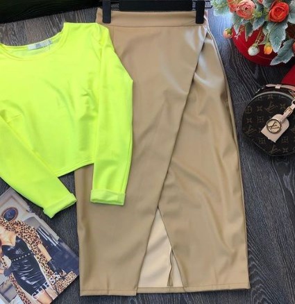 Шкіряні спідниці весна-лето 2021