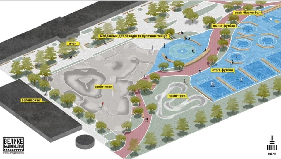 У Києві збудують сучасний урбан-парк У Києві збудують сучасний урбан-парк
