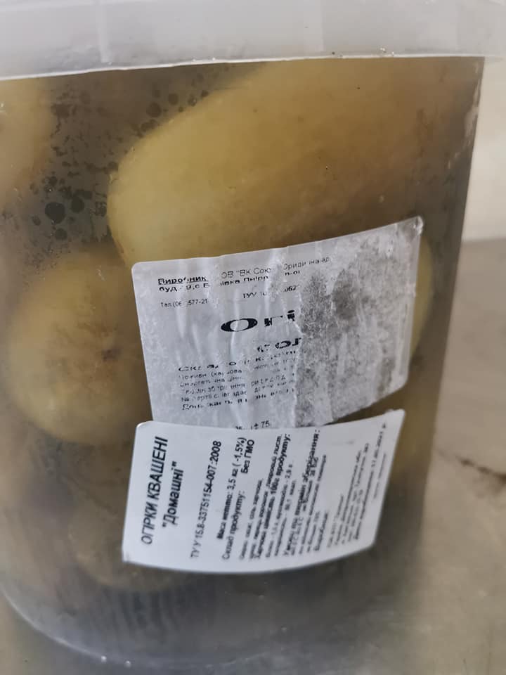 Продукты в садах и школах Николаева