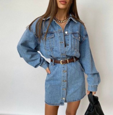 Модные джинсовые платья 2021