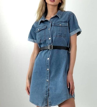 Модные джинсовые платья 2021