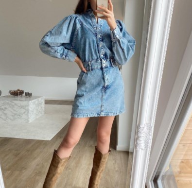 Модные джинсовые платья 2021