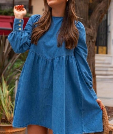 Модные джинсовые платья 2021