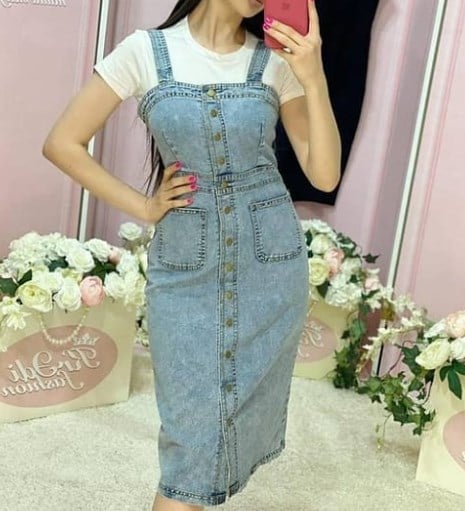 Модные джинсовые платья 2021