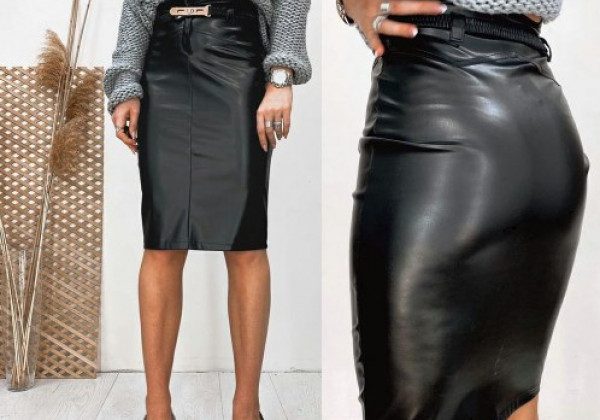Кожаные юбки весна-лето 2021