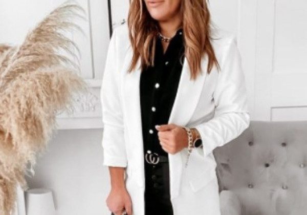 Модный белый пиджак 2021 весна-лето