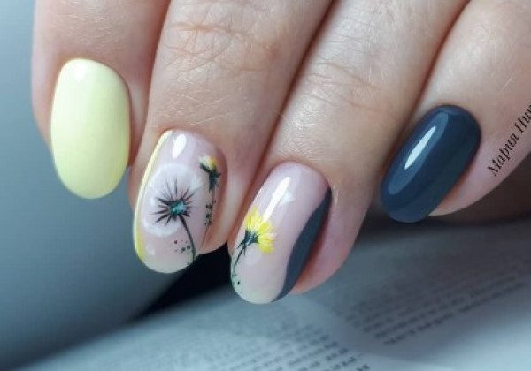 Желтый маникюр 2021 Желтый маникюр 2021