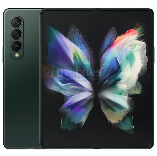 Підбірка офіційних рендерів Samsung Galaxy Z Fold 3