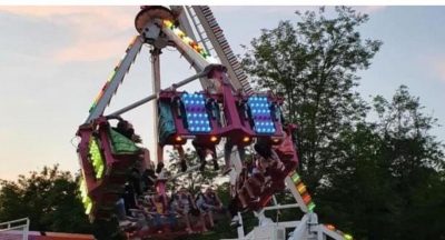 На Миколаєвщині прямо з людьми на борту зламався атракціон в парку