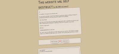 У Мережі існує сайт-самогубець: він самознищиться, якщо там не писатимуть люди