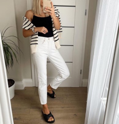 Модні білі джинси літо 2021