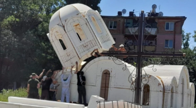 Інноваційні технології: у Херсоні побудували церкву з пінопласту