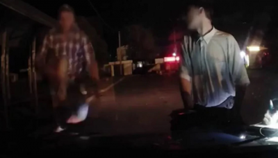 Вдарив у скло з розгону: у Фастові чоловік ні з того, ні з сього атакував машину копів