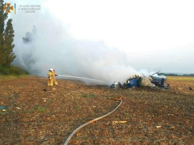 Вертоліт загорівся і впав у поле в Миколаївській області: пілот і його помічник загинули Вертоліт загорівся і впав у поле в Миколаївській області: пілот і його помічник загинули