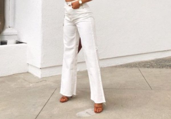 Модные белые джинсы лето 2021 Модные белые джинсы лето 2021