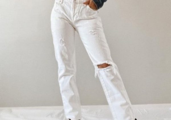Модные белые джинсы лето 2021 Модные белые джинсы лето 2021