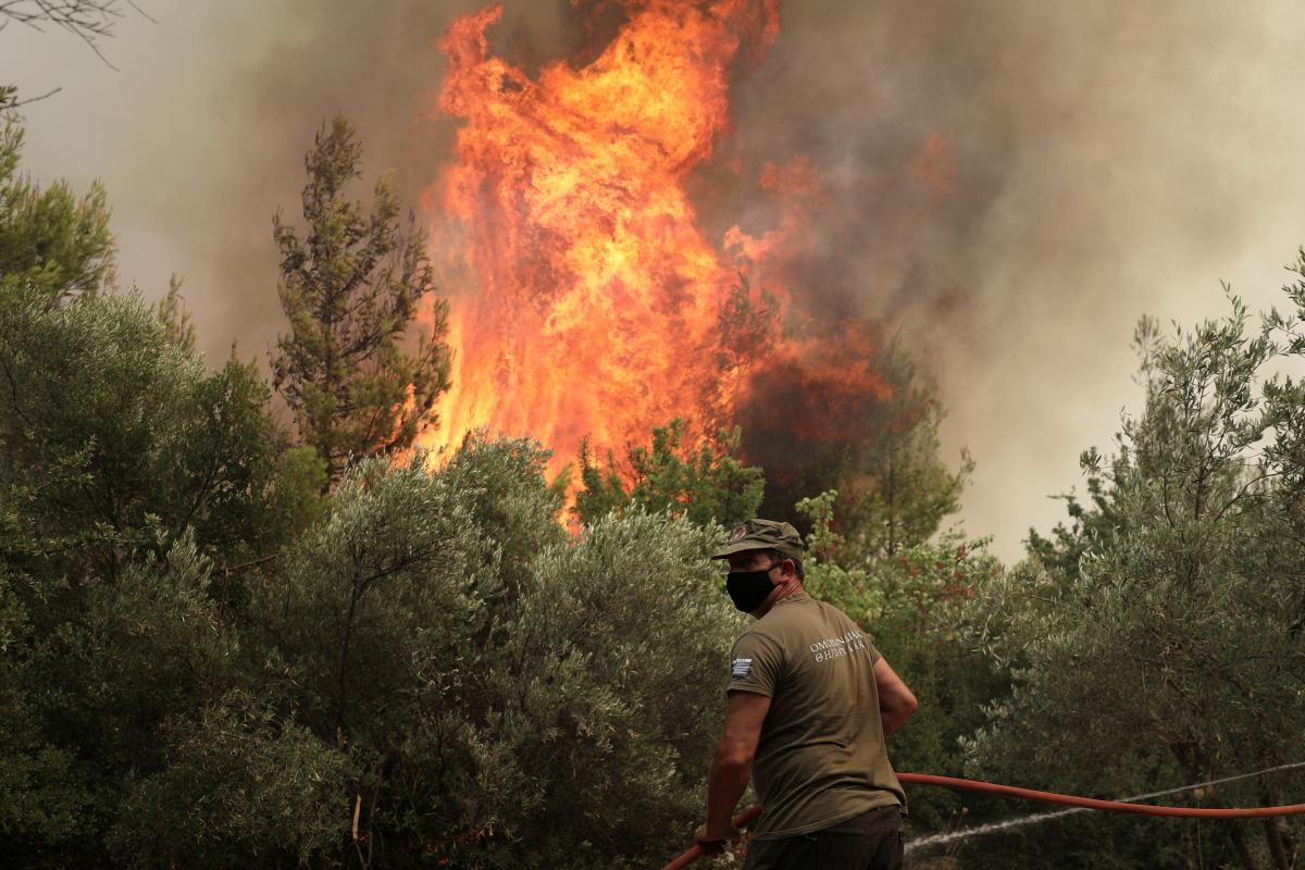 пожар в Греции