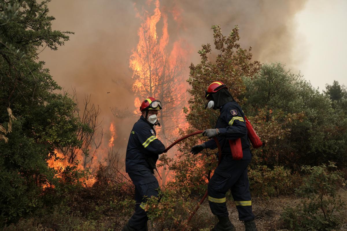 пожар в Греции 