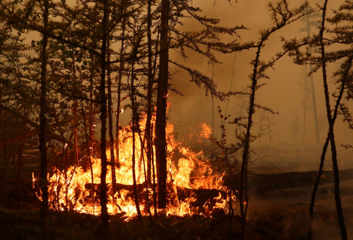 Пожар в Якутии 