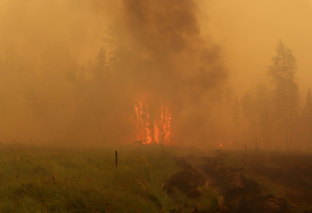 Пожар в Якутии 