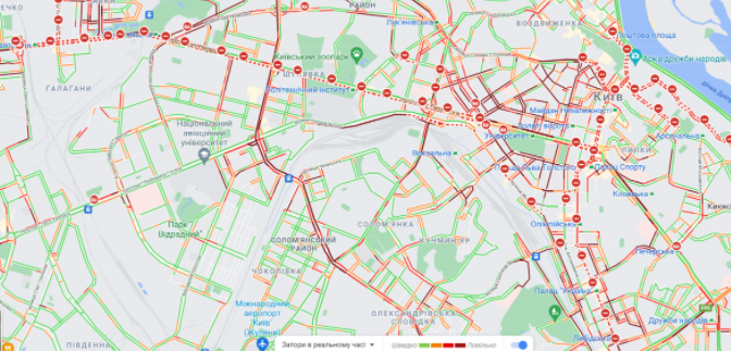 Киев готовится к военному параду ко Дню независимости: в столице массовые пробки