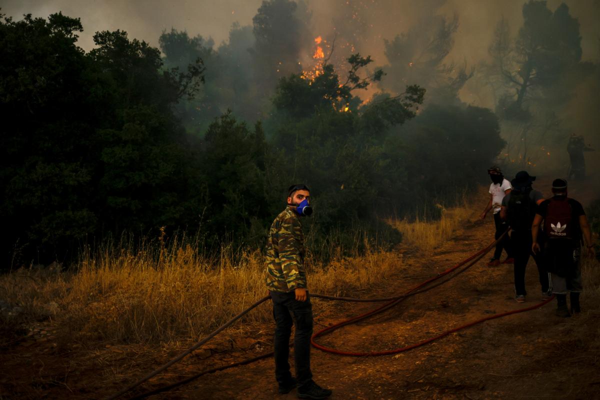 Пожар в Греции