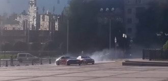 Гонки на Софийской площади