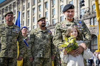 военные, парад