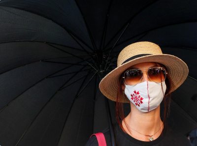 коронавірус, дівчина, Київ, маска, погода 