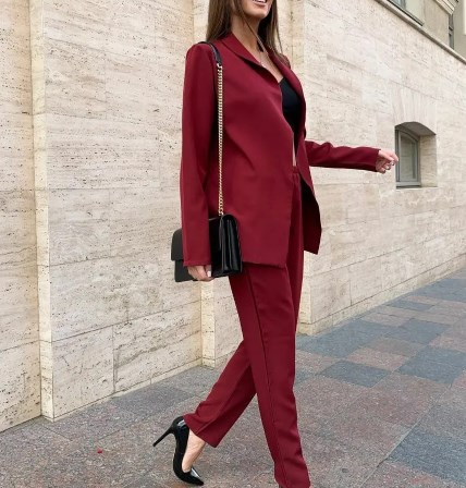 Модні штанні костюми осінь 2021 Модні штанні костюми осінь 2021