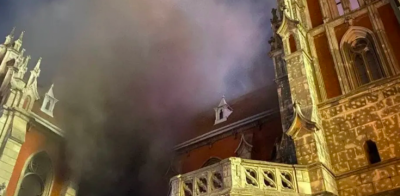 У Києві загорівся Костел святого Миколая У Києві загорівся Костел святого Миколая