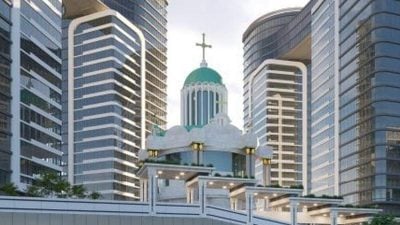 'Ісус-Plaza': кияни приголомшені новим житловим комплексом, де поміж хмарочосів стоїть храм 'Ісус-Plaza': кияни приголомшені новим житловим комплексом, де поміж хмарочосів стоїть храм