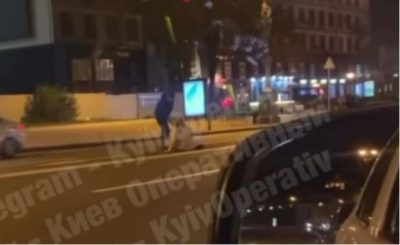 У Києві п'яна парочка влаштувала жорстоку бійку на Хрещатику