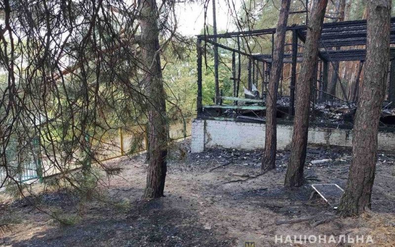 Все вигоріло вщент: у Харківській області спалахнула база відпочинку із людьми всередині (фото)