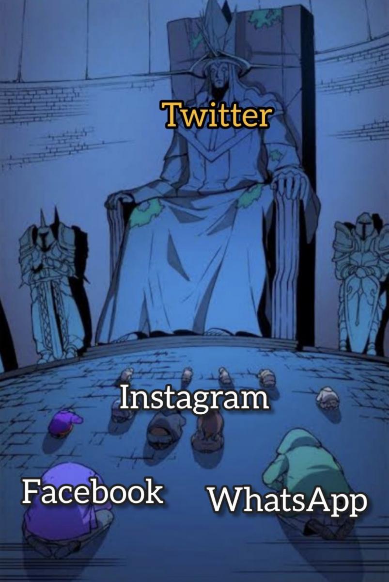 Меми про збій у Facebook