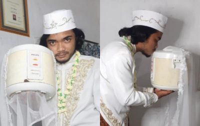 Индонезиец 'женился' на рисоварке, но спустя пару дней развелся: чем ему не угодила 'благоверная'