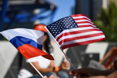 США, Росія, прапори США, Росія, прапори