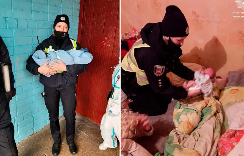 У Черкасах правоохоронці врятували немовля, яке ледь не загинуло від рук горе-матері
