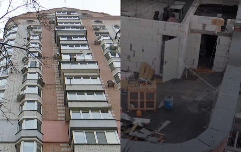 Киянин незаконно зводить пентхаус на даху 18-поверхівки: люди в шоці