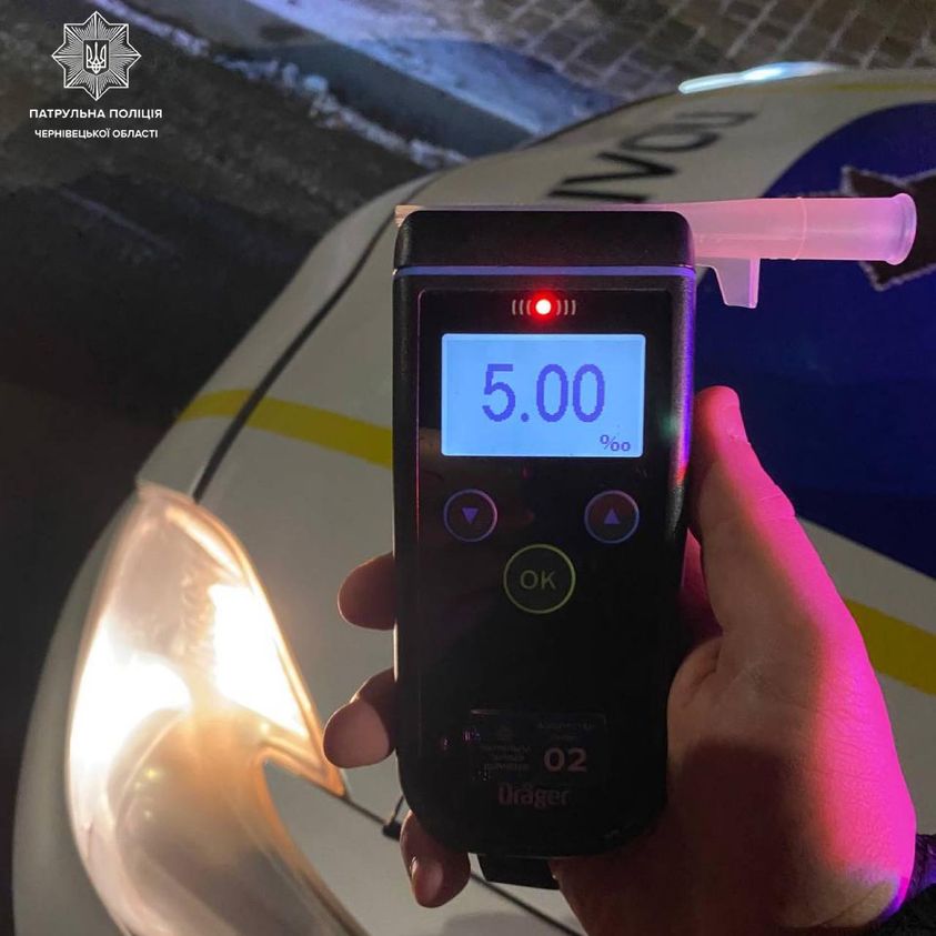 Пьяный рекорд: копы остановили водителя со смертельной дозой алкоголя