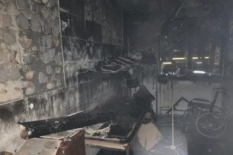 пожар в больнице 