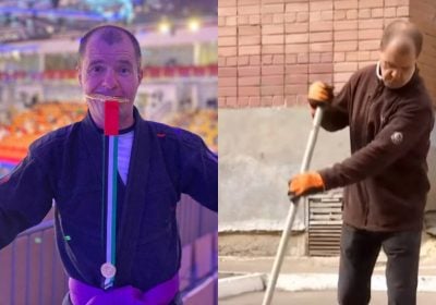 Херсонський двірник, який став чемпіоном світу з джиу-джитсу, знову взявся за мітлу Херсонський двірник, який став чемпіоном світу з джиу-джитсу, знову взявся за мітлу