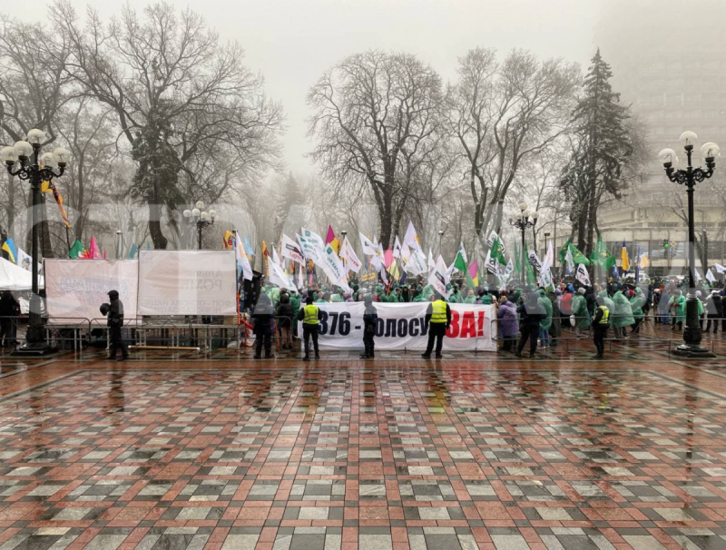 Драка под Радой: митинг ФОПов перерос в стычки с силовиками
