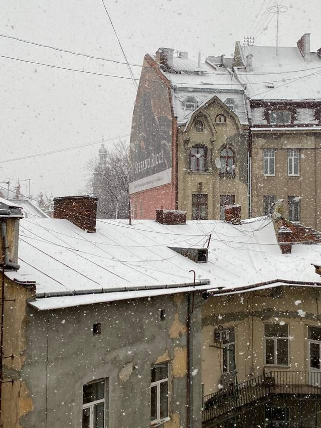 Львів засипав сильний снігопад і спіткав потужний вітер: атмосферні кадри Львів засипав сильний снігопад і спіткав потужний вітер: атмосферні кадри