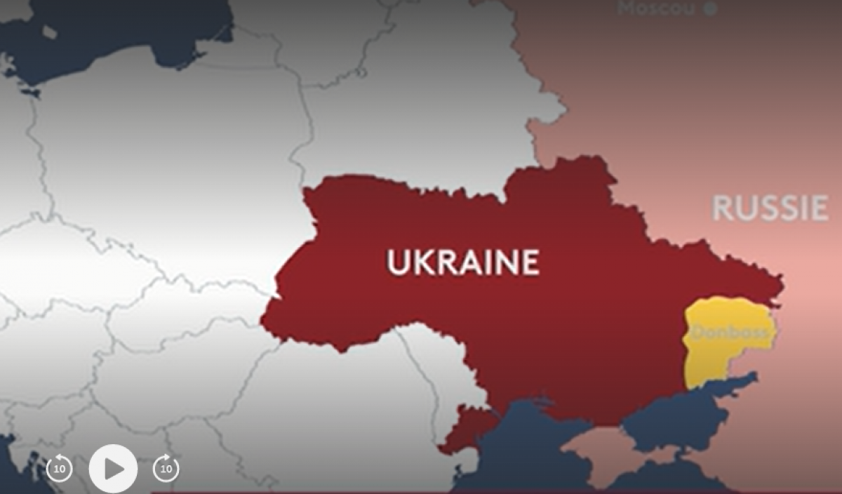 Французский телеканал оскандалилися из-за карты Украины с "российским" Крымом