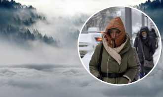 мороз, снег