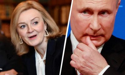 Ліз Трас, Володимир Путін Ліз Трас, Володимир Путін