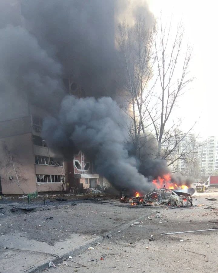 Пожежа на Троєщині у Києві Пожежа на Троєщині у Києві