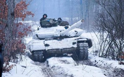 украинские войска, танк, Донбасс