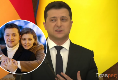 'Она всегда со мной': Зеленский заявил, что его семья не покидала Украину